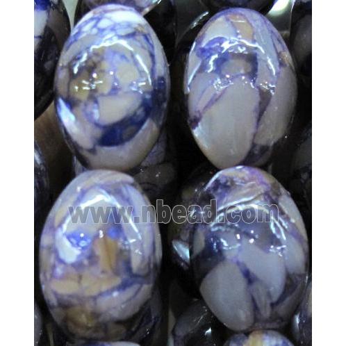 mother of pearl bead, oval