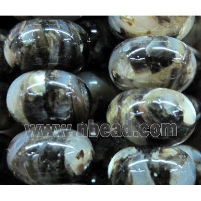mother of pearl bead, wheel