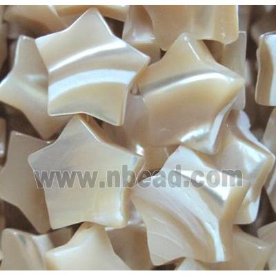 mother of pearl bead, star