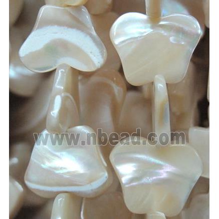 mother of pearl bead, butterfly