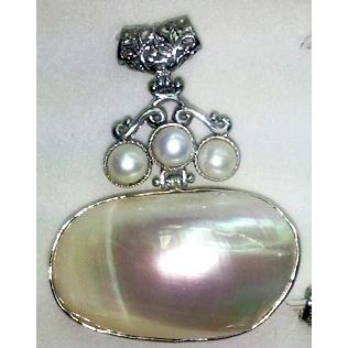 Mother of Pearl, Pendant, white