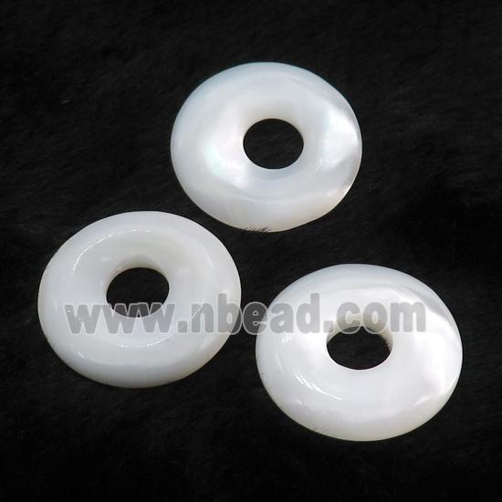 white Shell donut pendant