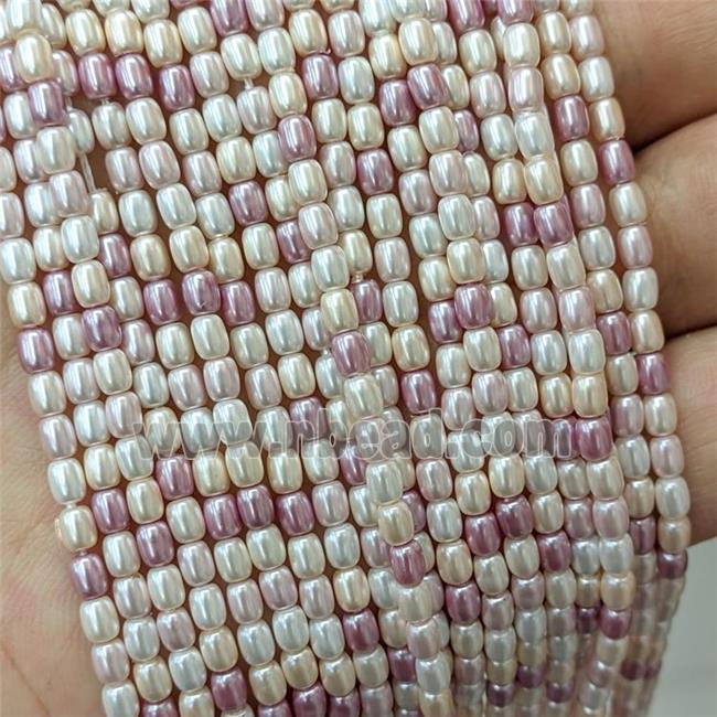 Pearlized Shell Rice Beads Mixed Color