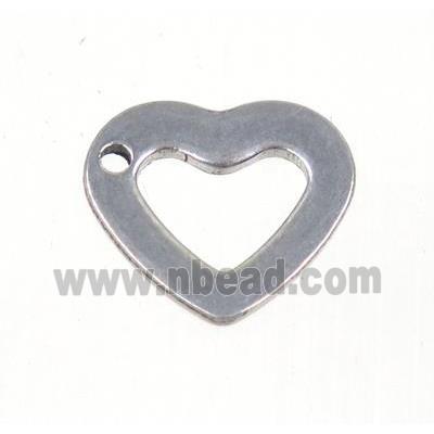 stainless steel heart pendant