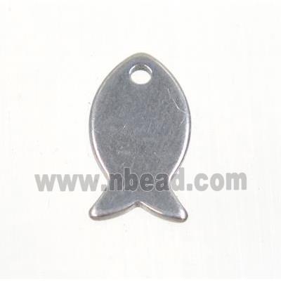 stainless steel fish pendant