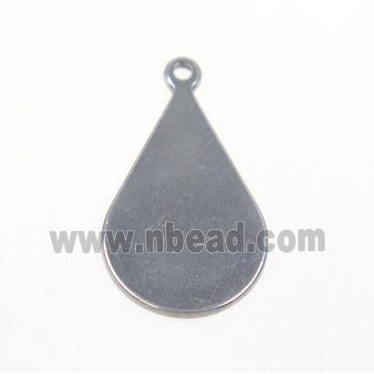 stainless steel teardrop pendant