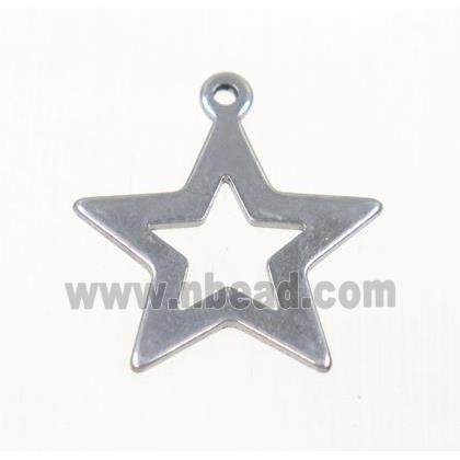 stainless steel star pendant