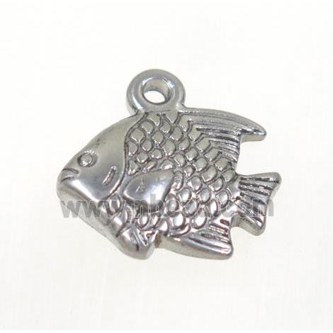 stainless steel fish pendant