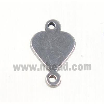 stainless steel connector, heart