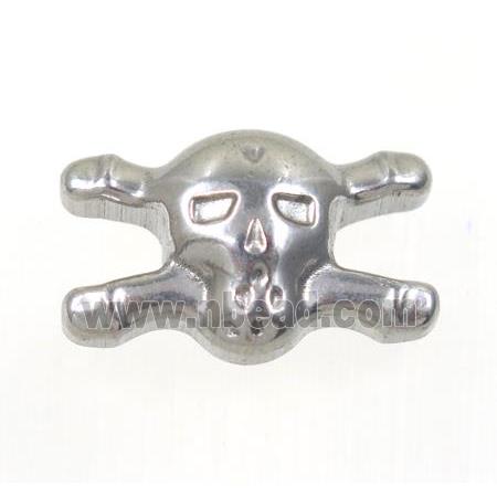 stainless steel skull charm beads