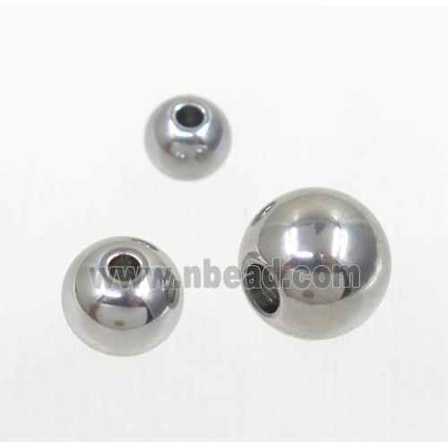 round stainless steel beads