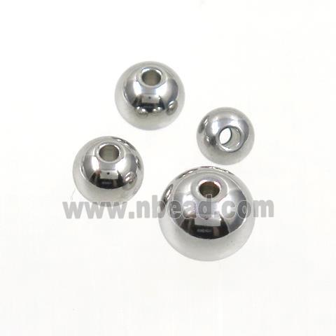 round stainless steel beads