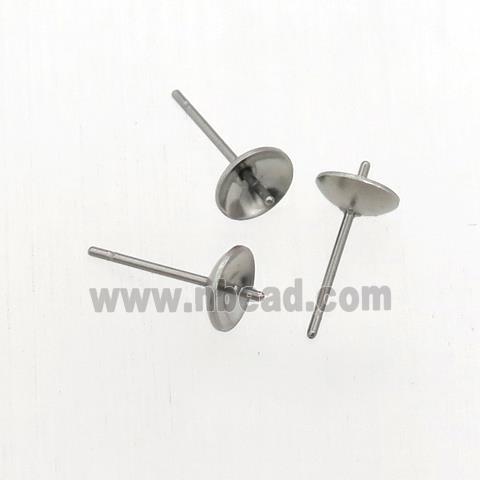 stainless steel stud earring with pad