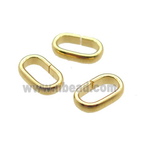 stainless steel connector linker, gold plated