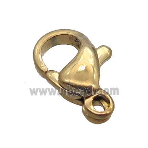 Stainless Steel Lobster Clasp, gold plated