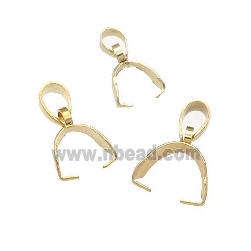 Stainless Steel Bail, gold plated