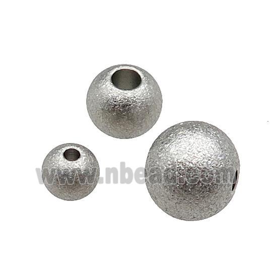 Raw Round Stainless Steel Corrugated Beads