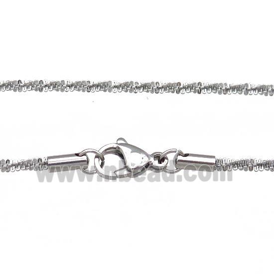 Raw Stainless Steel Necklace Chain