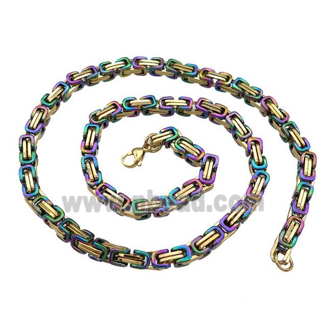 Stainless Steel Necklace Gold Plated