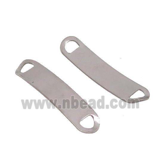 Raw Stainless Steel Connector Bend Rectangle
