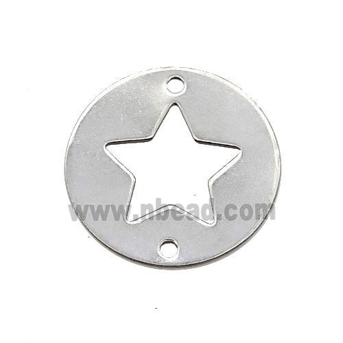 Raw Stainless Steel Circle Star Connector