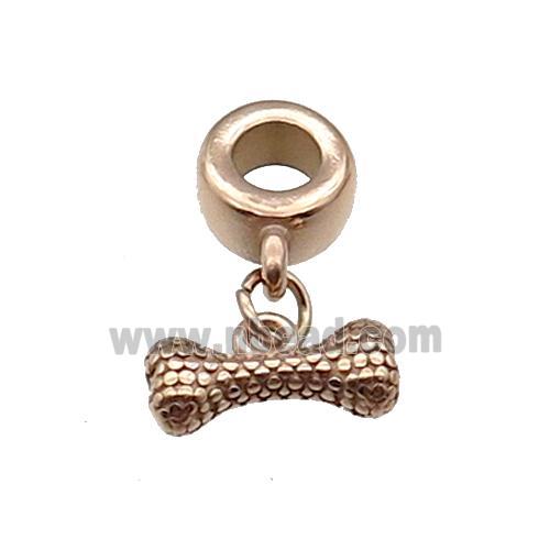 Stainless Steel DogBone Pendant Rose Gold