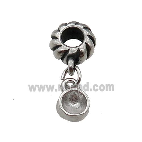 Raw Stainless Steel Pendant