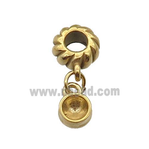 Stainless Steel Pendant Gold Plated