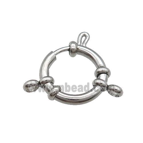 Raw Stainless Steel Clasp