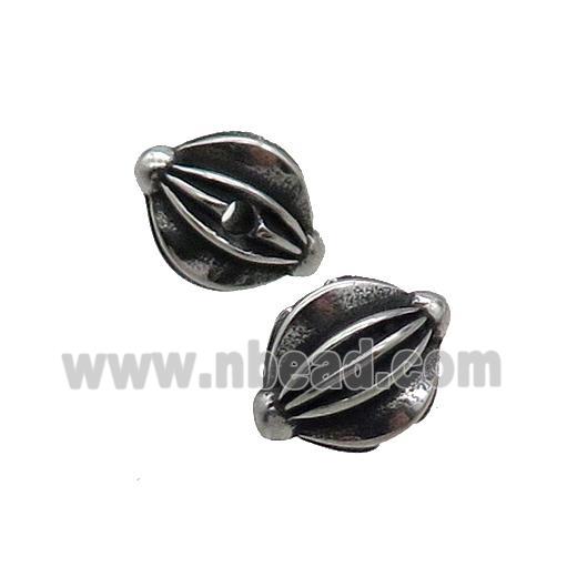 Stainless Steel Beads Antique Silver