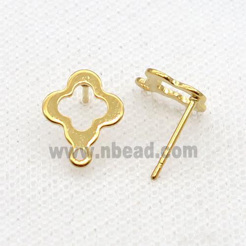 Stainless Steel Stud Earring Gold Plated