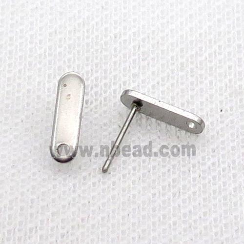 Raw Stainless Steel Stud Earring Stick