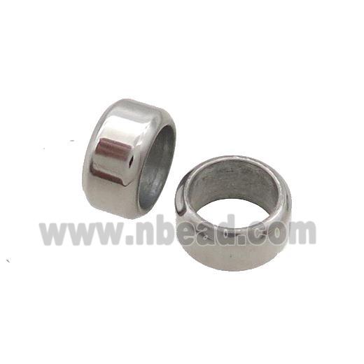 Raw Stainless Steel Beads Tube Large Hole