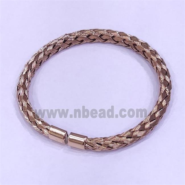 Stainless Steel Bangle Rose Gold