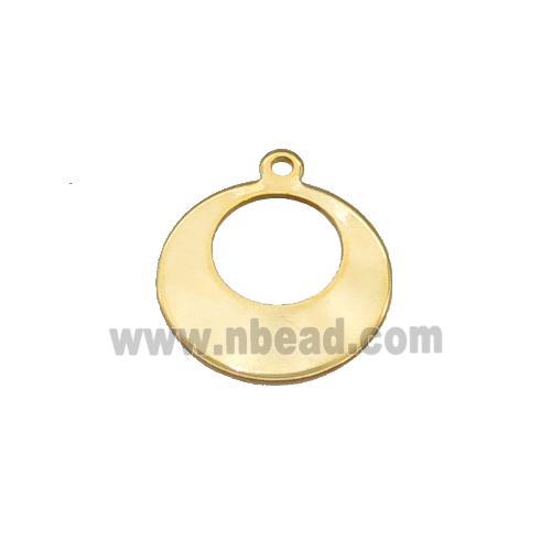 Stainless Steel GoGo Pendant Gold Plated