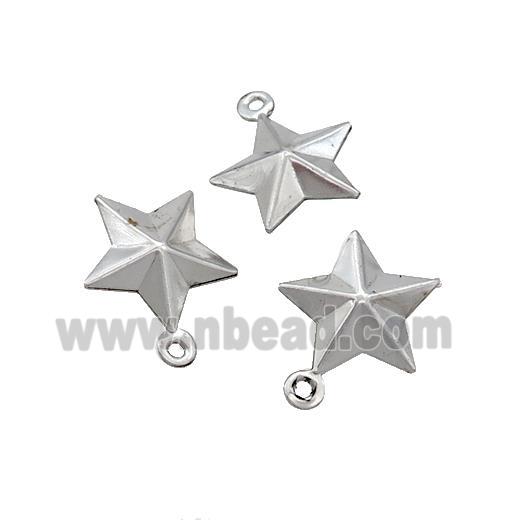 Raw Stainless Steel Star Pendant