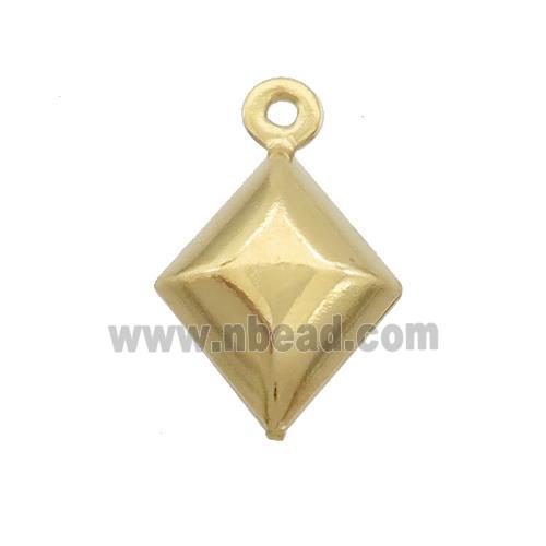 Stainless Steel Northstar Pendant Gold Plated