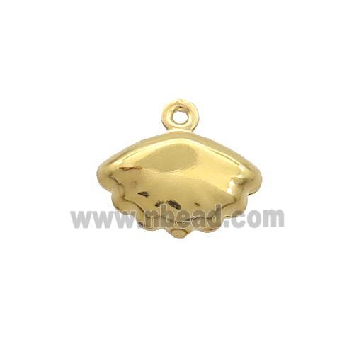 Stainless Steel Pendant Sea Shell Gold Plated