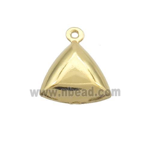 Stainless Steel Triangle Pendant Gold Plated