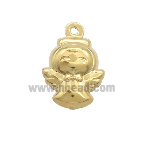 Stainless Steel Angel Pendant Fairy Gold Plated