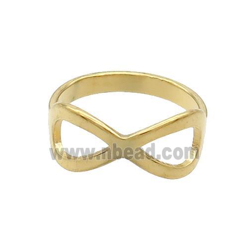 Stainless Steel Rings Eyemask Gold Plated