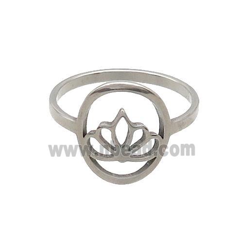 Raw Stainless Steel Crown Rings