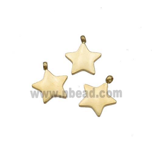 Stainless Steel Star Pendant Gold Plated
