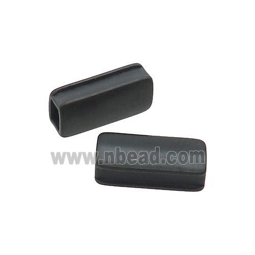 Stainless Steel Tube Beads Black Plated