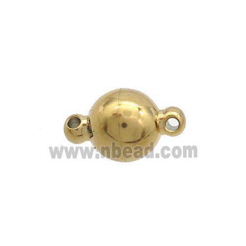 Stainless Steel Ball Connector Gold Plated