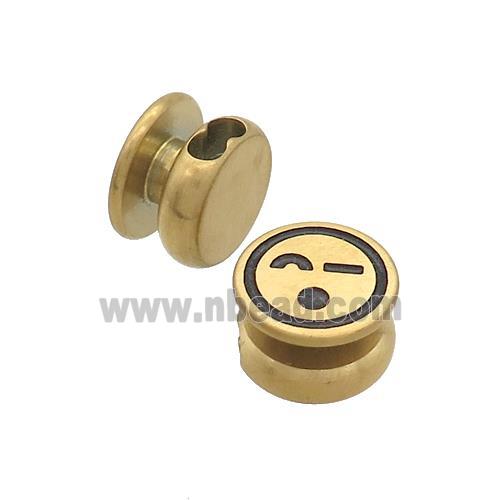 Stainless Steel Clasp Emoji Gold Plated