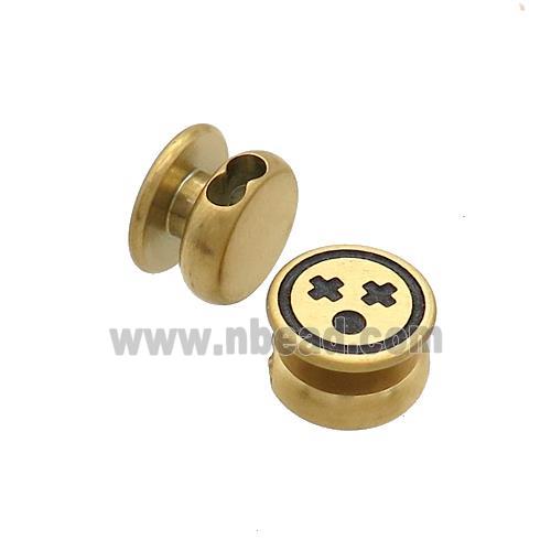 Stainless Steel Clasp Emoji Gold Plated
