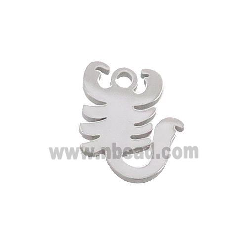 Raw Stainless Steel Scorpion Charms Pendant