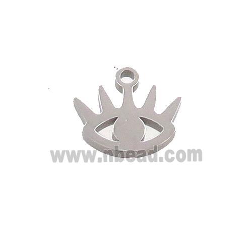 Raw Stainless Steel Eye Charms Pendant