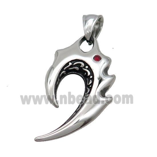 Stainless Steel Tribal Charms Pendant Antique Silver